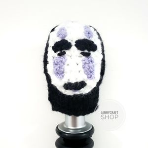 Shift knob cover beanie handmade - No face spirit
